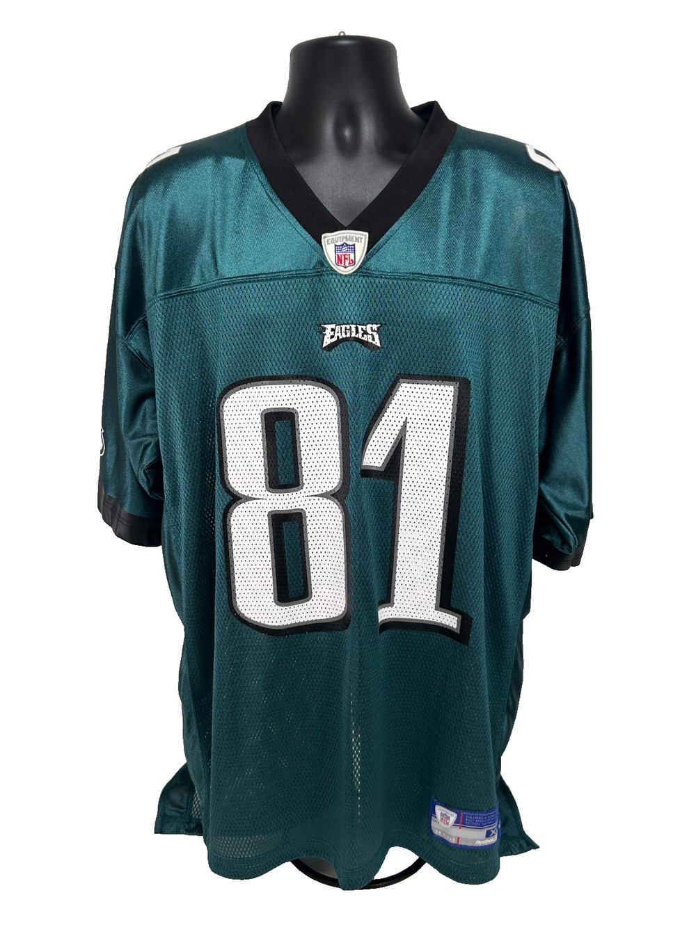 Vintage Philadelphia Eagles Terrell Owens #81 Home Jersey Size XL Reebok Birds